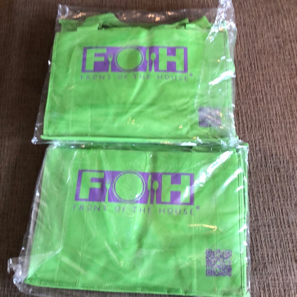 Two Tote 3 slots reusable bags